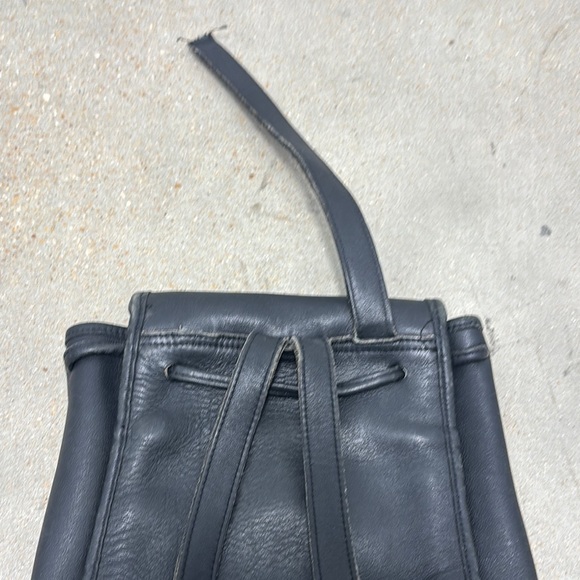 Coach Black Leather Backpack with Gold Accent - Picture 5 of 7